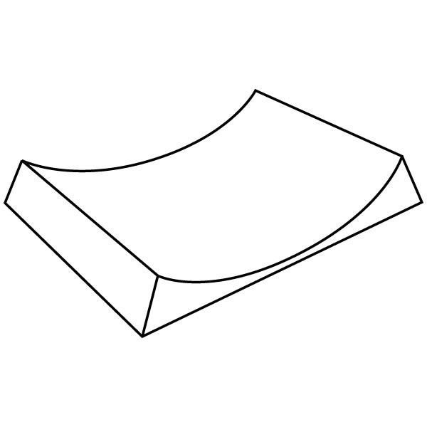 Simple Curve - 40.1x33.7x7.2cm - Fusing Mould