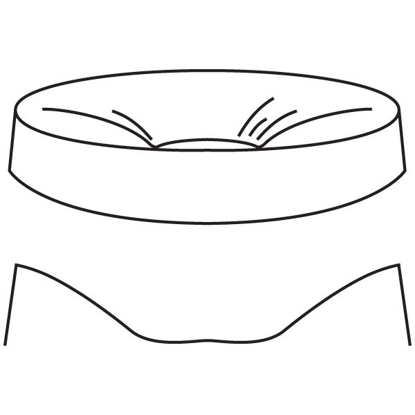 Classic - 15.6x1.5cm - Base: 5.5cm - Fusing Mould