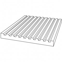 Pattern Bar 3 - 26x26x2.4cm - Opening:  25.3x1.2cm - Fusing Mould