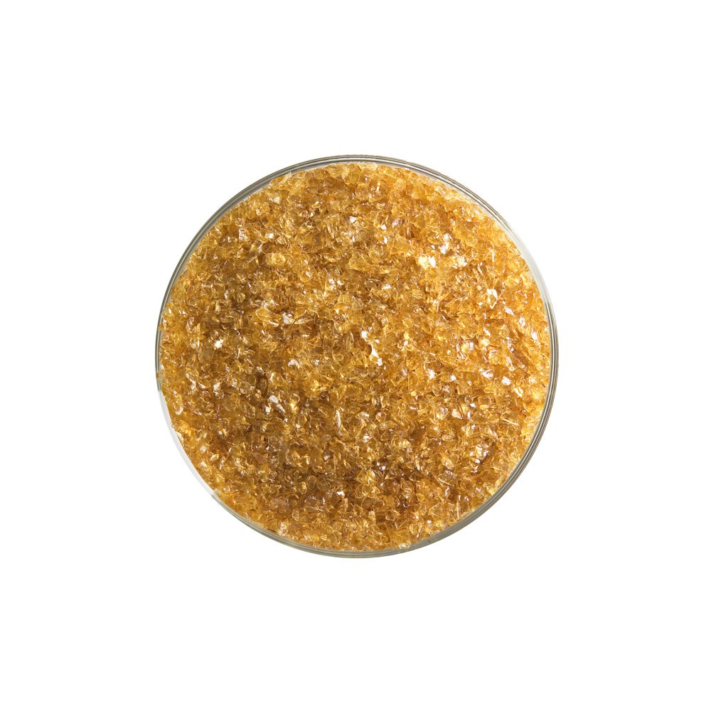 Bullseye Frit - Medium Amber - Medium - 2.25kg - Transparent