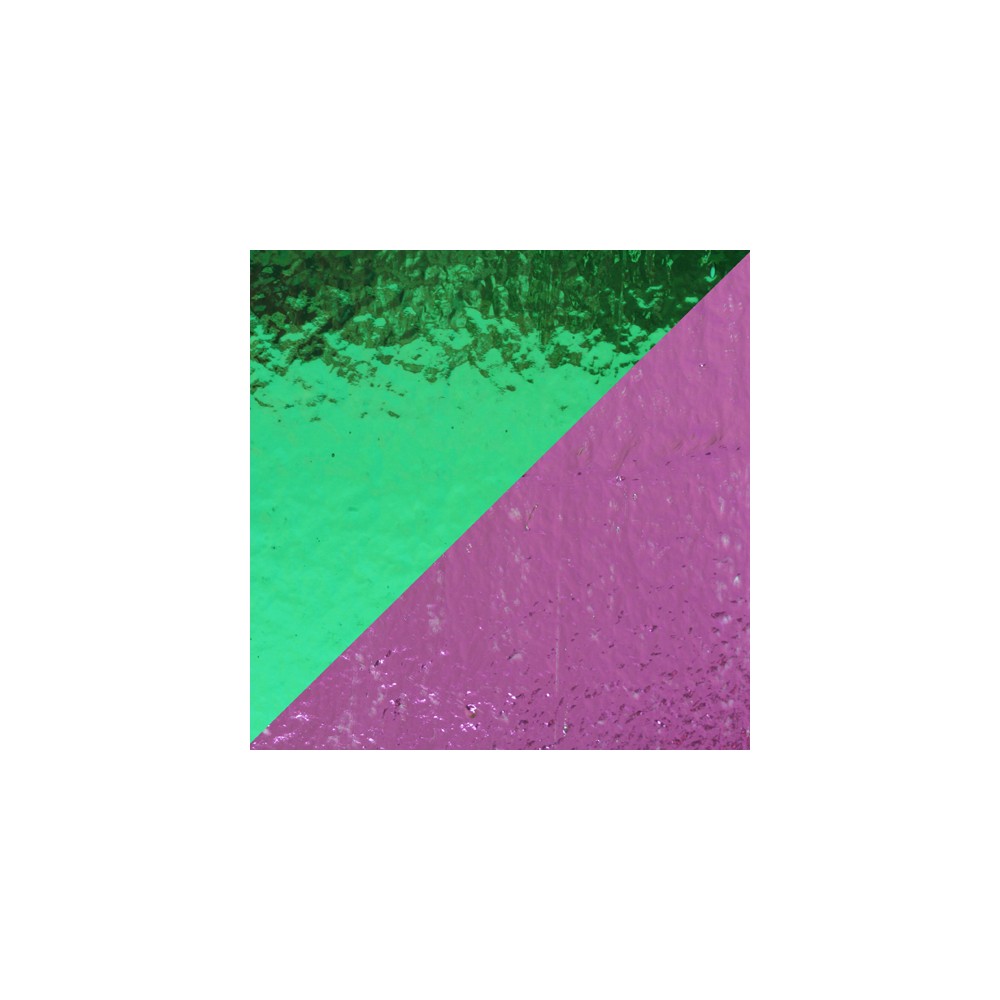 Dichroic - Teal/Light Pink - On Thin Clear - 2mm