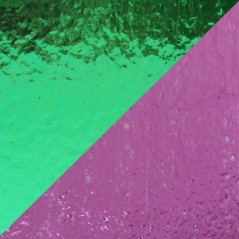 Dichroic - Teal/Light Pink - On Thin Clear - 2mm