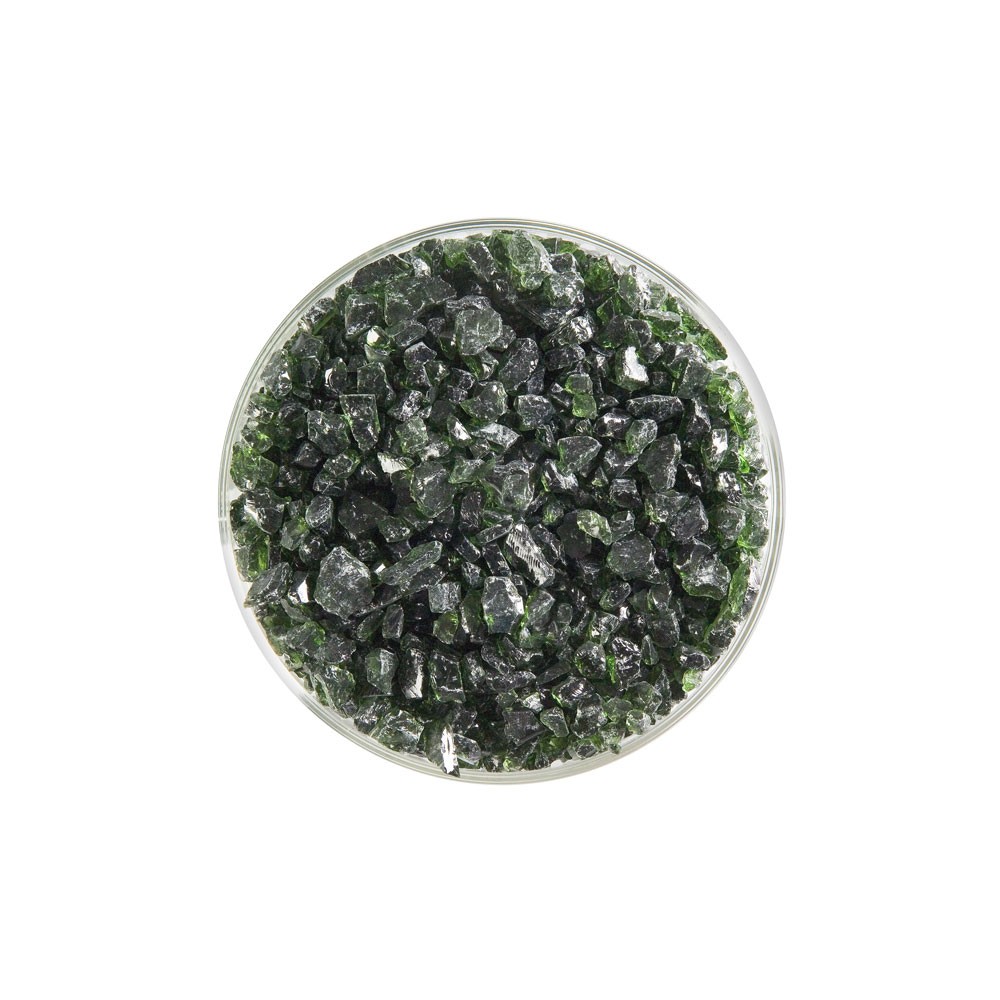 Bullseye Frit - Olive Green - Coarse - 2.25kg - Transparent