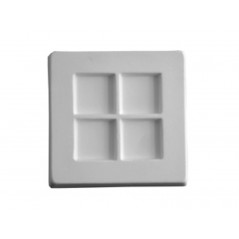 Segments 4 - 9x9.8x1.8cm - Opening:  2.5cm - Fusing Mould