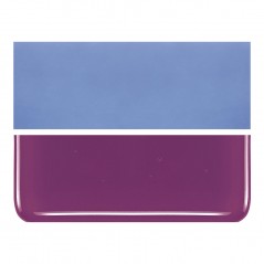Bullseye Plum Striker - Opalescent - 2mm - Thin Rolled - Fusible Glass Sheets            