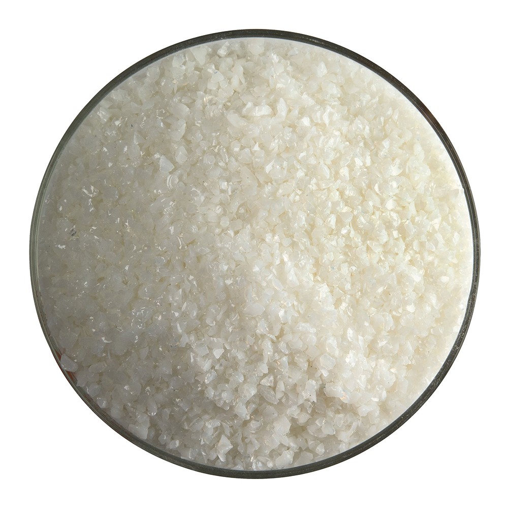 Bullseye Frit - Warm White - Medium - 2.25kg - Opalescent          
