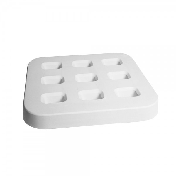 Icecube - 27.5x26.1x3.3cm - Opening: 3.7x5.1cm - Fusing Mould
