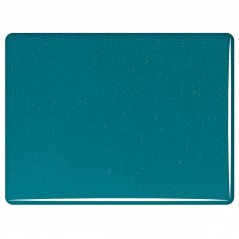 Bullseye Peacock Blue - Transparent - 3mm - Fusible Glass Sheets