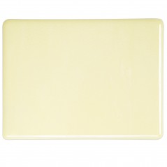 Bullseye Cream - Opalescent - 2mm - Thin Rolled - Fusible Glass Sheets            