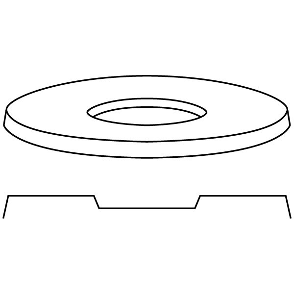 Round Platter - 37.5x2cm - Base: 15.6x1.5cm - Fusing Mould