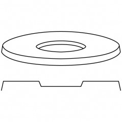 Round Platter - 37.5x2cm - Base: 15.6x1.5cm - Fusing Mould