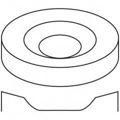Pasta Plate - 28.7x4.3cm - Base: 17.4cm - Fusing Mould